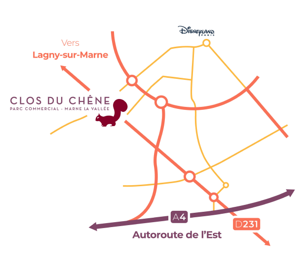 map acces Clos du Chêne